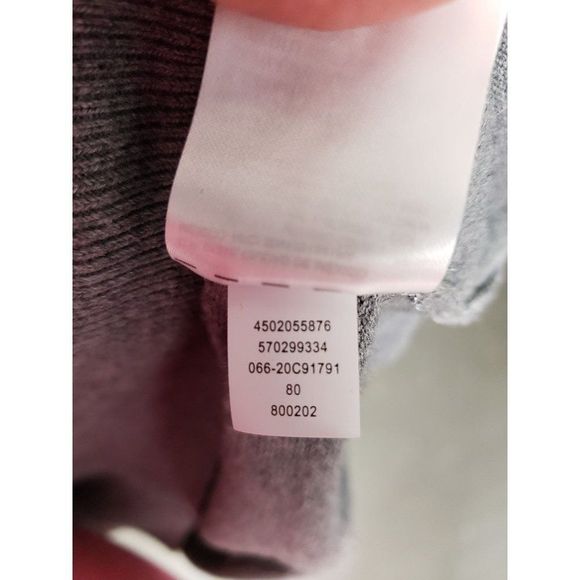 Chico's Gray Metallic Striped Size Small Pullover‎ Sweater - Picture 5 of 9